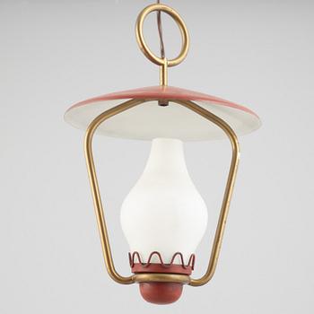 Hans Bergström, probably. A Swedish Modern ceiling lamp, Ateljé Lyktan, Åhus, 1940s.