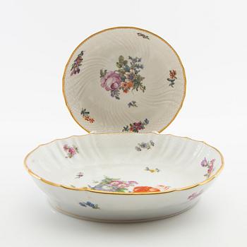 Service "Saxisk Blomst" 12 pcs Royal Copenhagen Denmark porcelain mid-20th century.