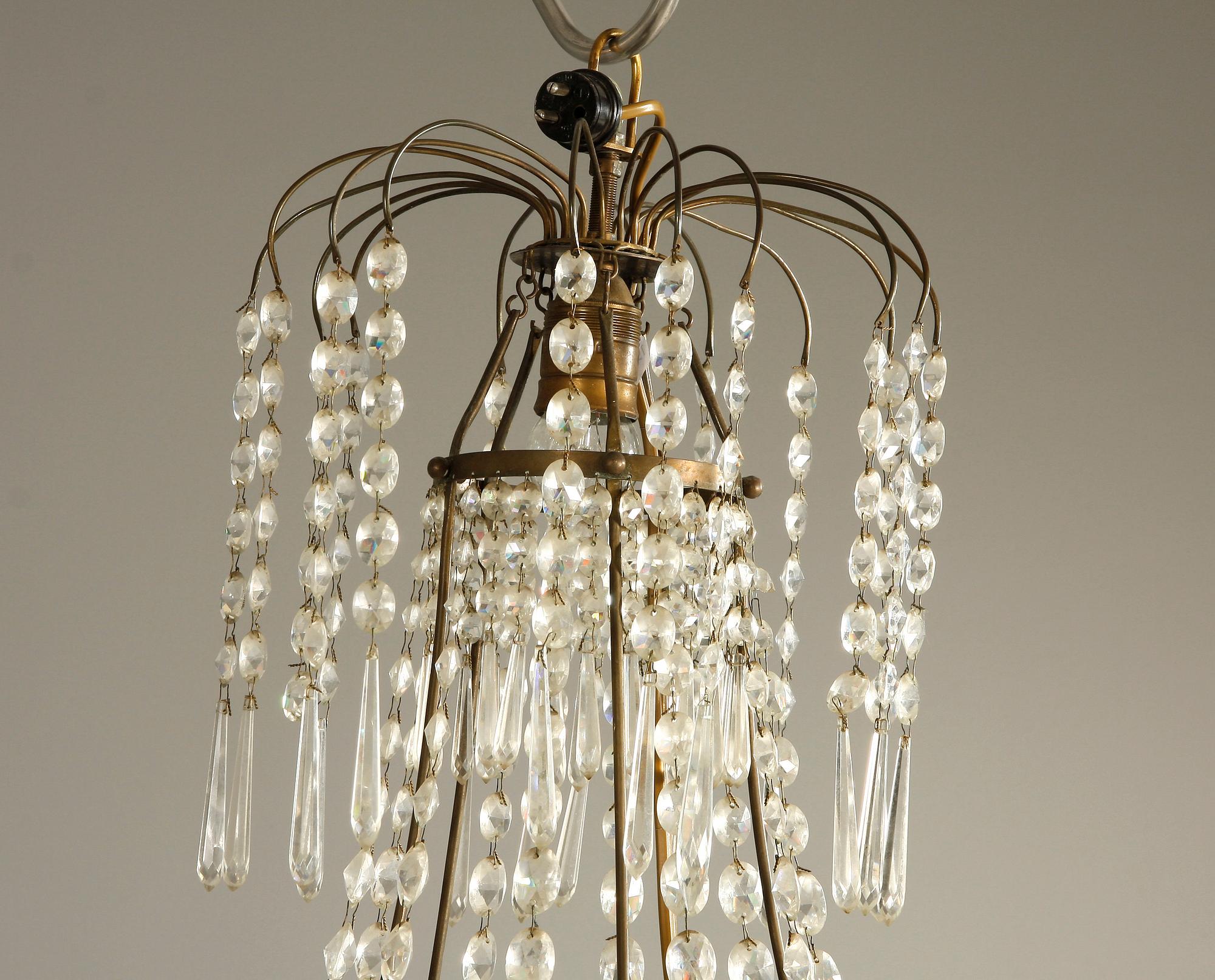 LJUSKRONA, gustaviansk stil, sk Hagamodell, 1800/1900-tal.