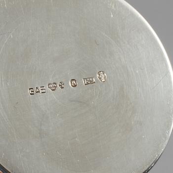 PARTI SILVER, 9 delar, Sverige samt svenska importstämplar, omkring 1900-talets mitt, vikt 457 gram.