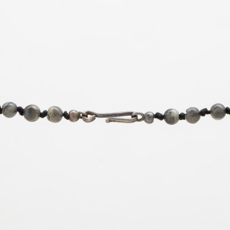 A 20th century Swedish labradonit necklace Wiwen Nilsson Lund 1940, length 61,5 cm.