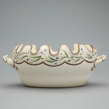 GLASSKÖLJARE, porslin, troligen Wedgewood, England, 1800-tal.