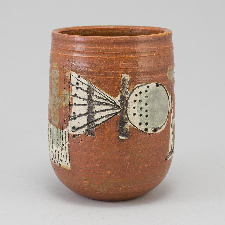 A Lisa Larson stoneware vase, Gustavsberg. Unik.