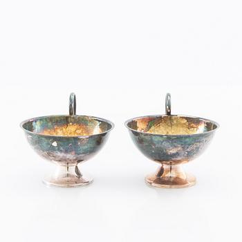 Punch mugs 12 pcs silver, Ceson Gothenburg 1957-1966.