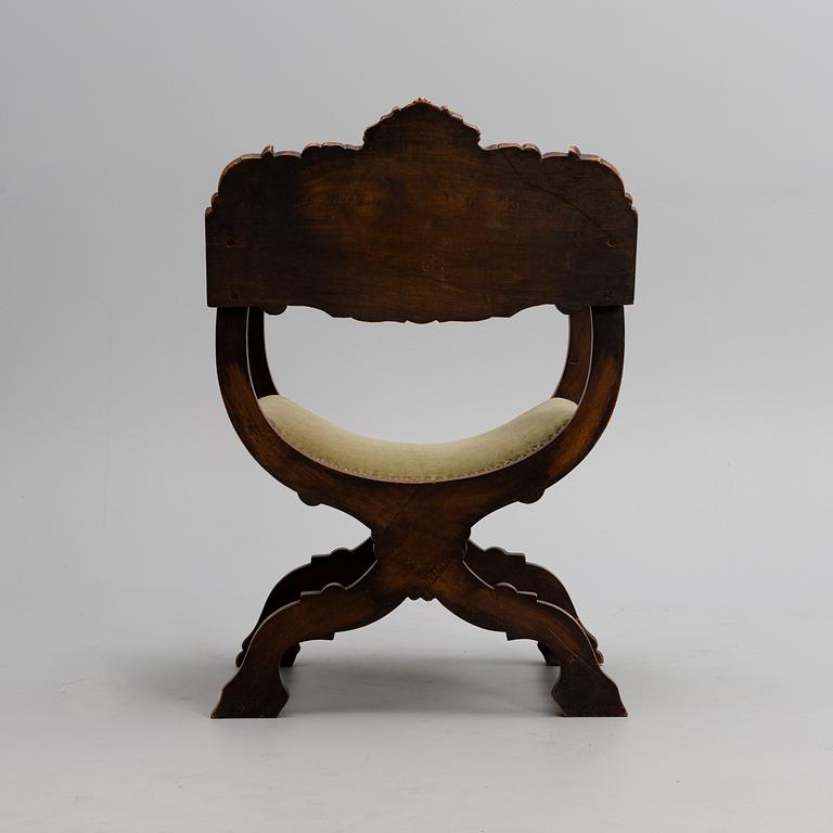 DANTE CHAIR, Italy / Spain, early 20th century.