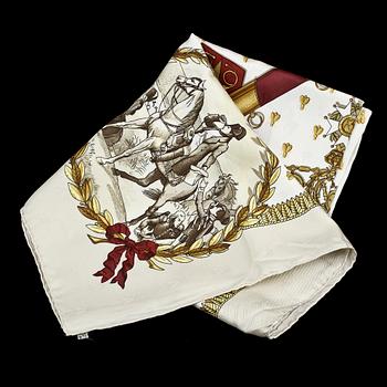 SCARF, siden, "Napoleon", design Philippe Ledoux, Hermès, Paris.