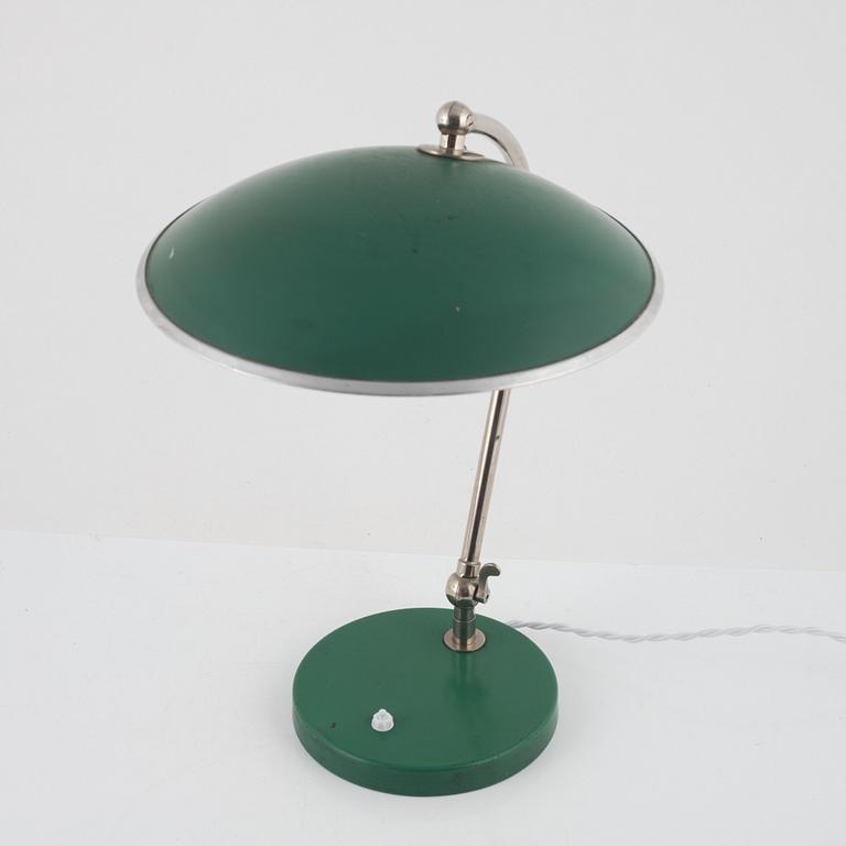 Harald Notini, a table lamp, model "15266", Arvid Böhlmarks Lampfabrik, 1940s.
