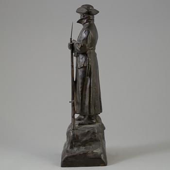 ALFRED OHLSON, SKULPTUR, brons, signerad.