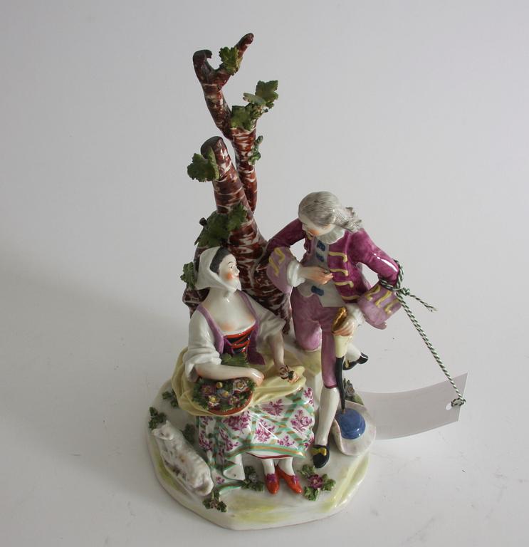 FIGURIN, porslin, 1800-tal.