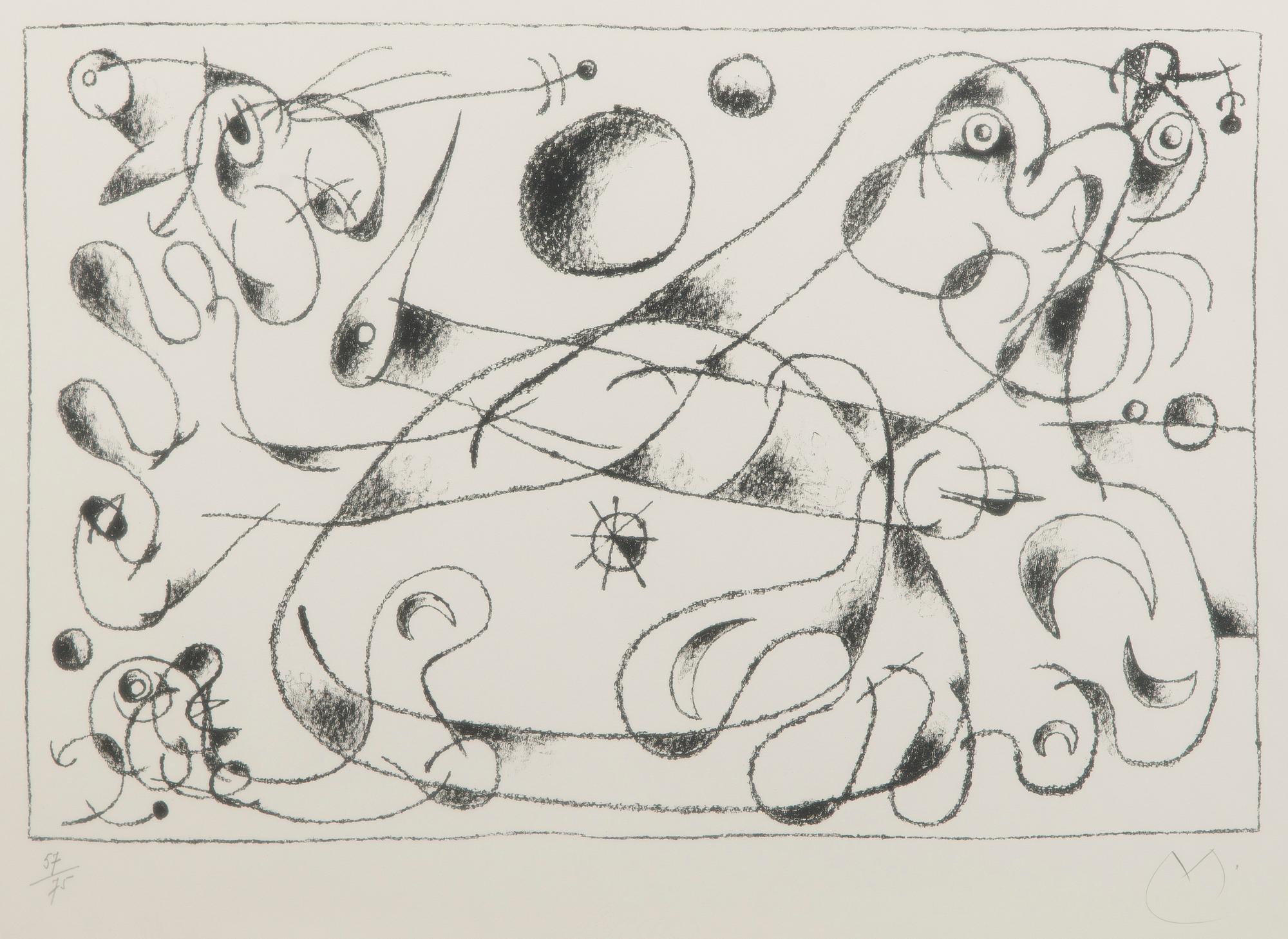 Joan Miró, from the series "Ubu Roi" (King Ubu).