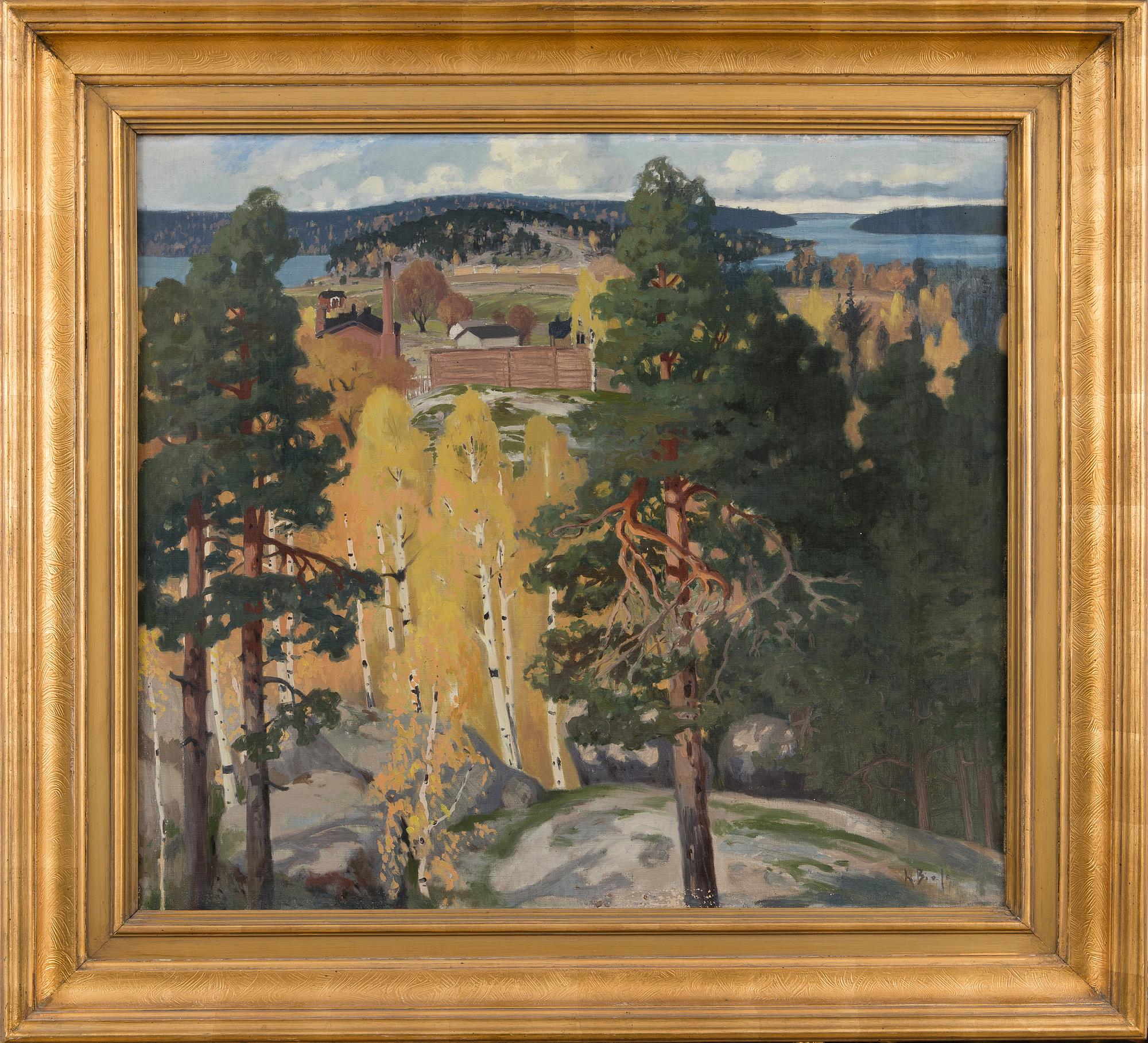 HELMI BIESE, NÄKYMÄ YLI HARJUJEN.