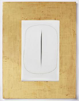 Lucio Fontana, ”Concetto Spaziale Taglio”.