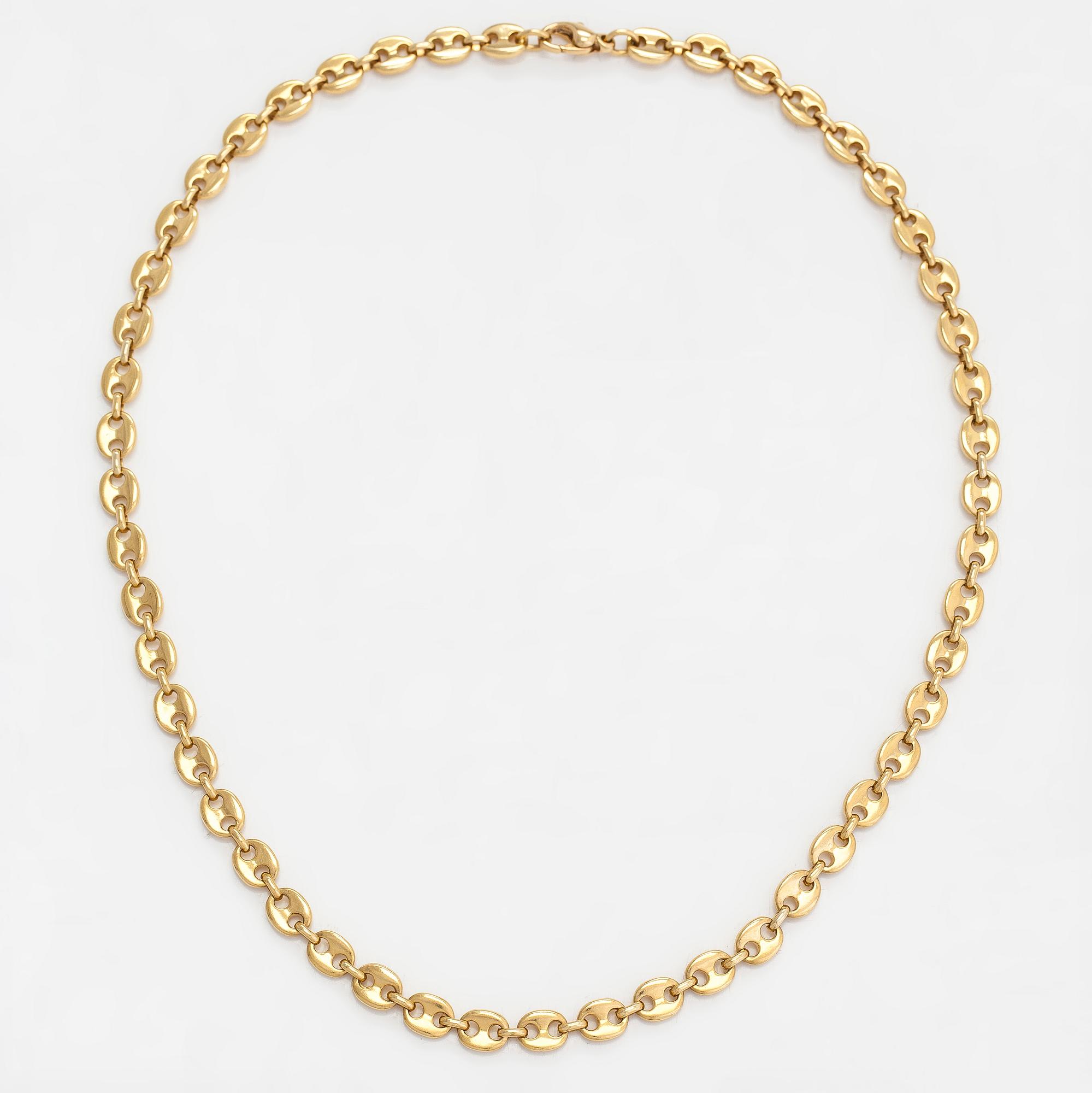 Halsband, 18K guld, Schweiz.