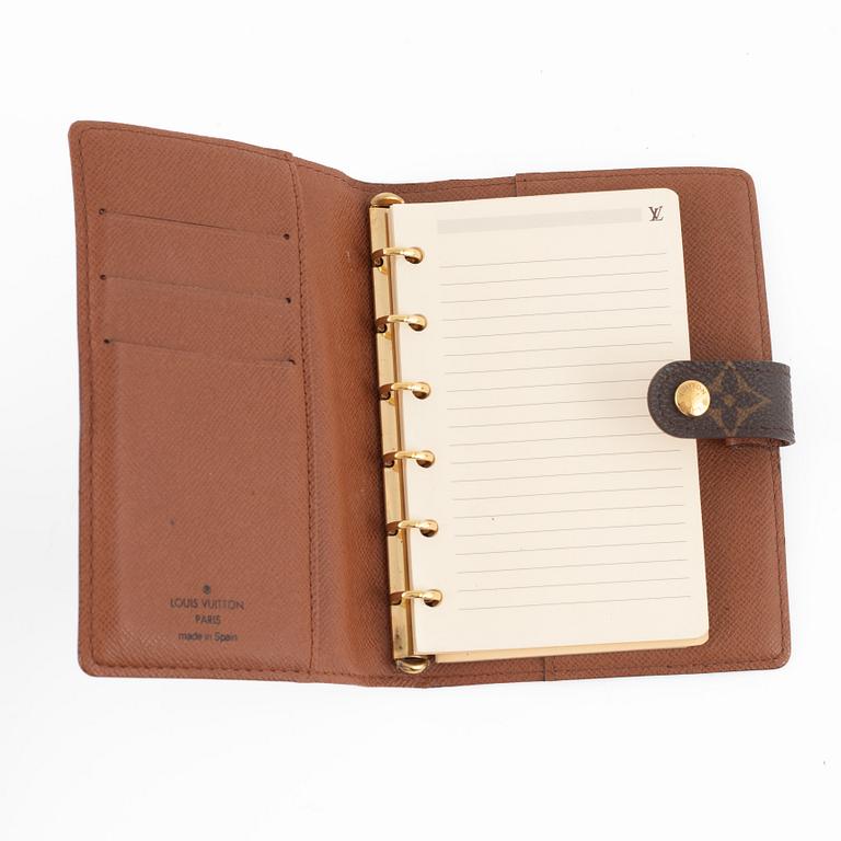 Louis Vuitton, "Monogram canvas Ring Agenda Holder".