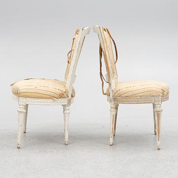 Chairs, a pair, late 18th century, Gustavian.