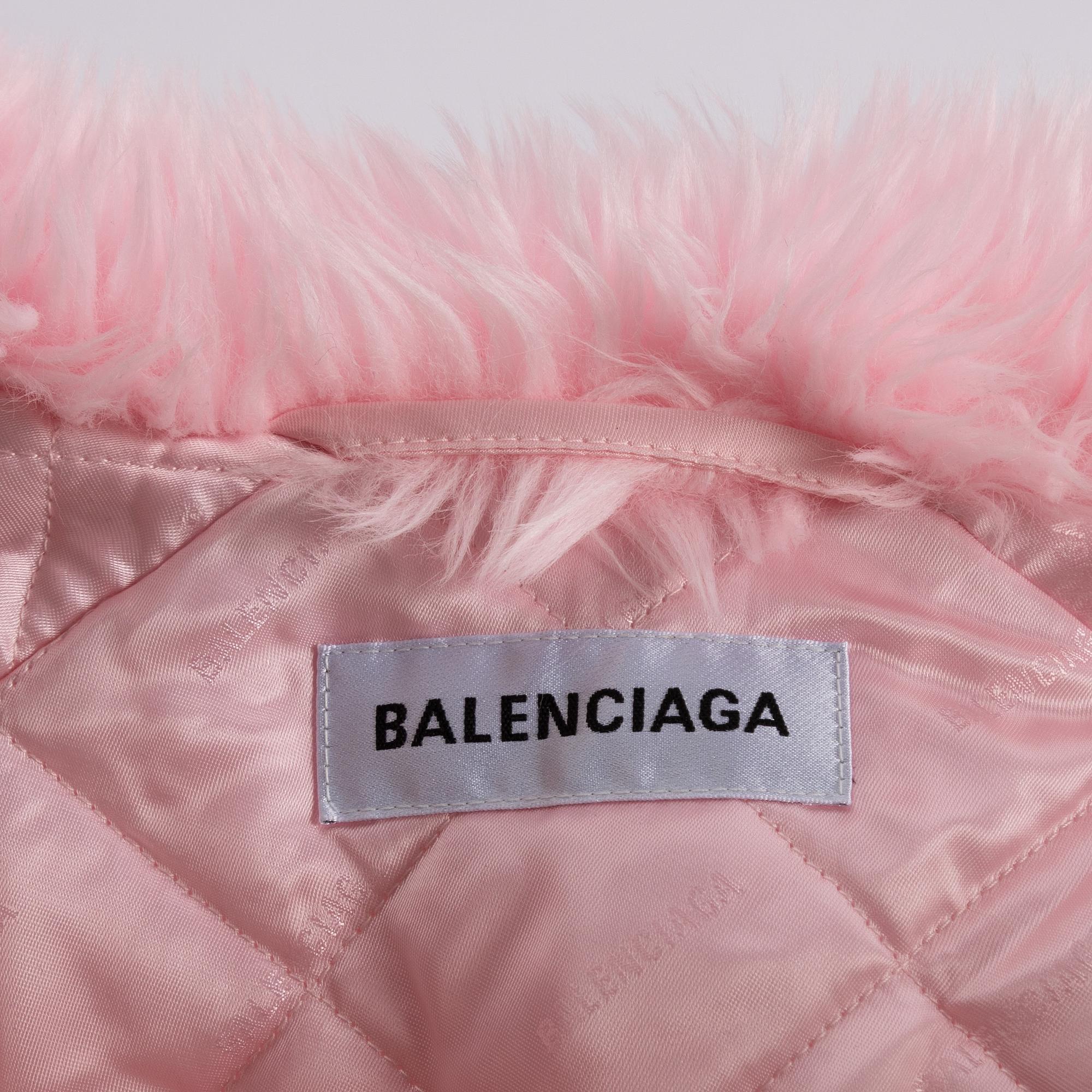 Balenciaga, kappa, "Faux Fur Coat", storlek F34.