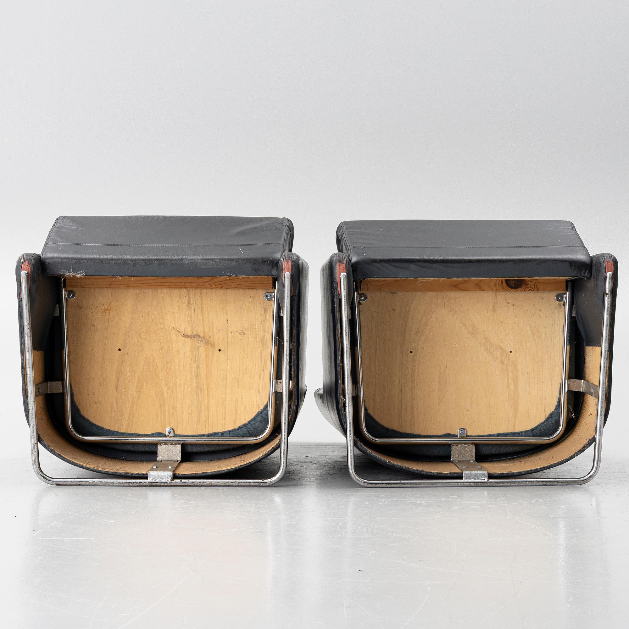 Börge Lindau, Armchairs, a pair, "Solo XL", late 20th century.
