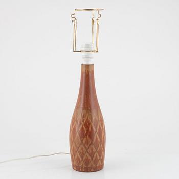Astoneware table lamp by Gunnar Nylund, Rörstrand, Sweden.