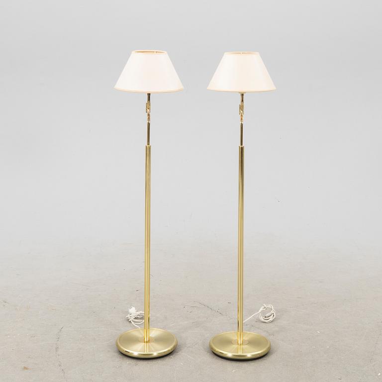 Golvlampor 1 par, Belysia AB Sweden, 1900-talets senare hälft.