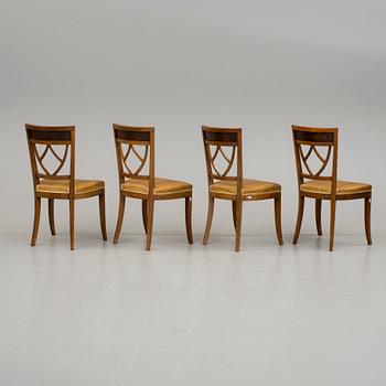 STOLAR, 4 stycken, engelsk stil, 1800-tal.