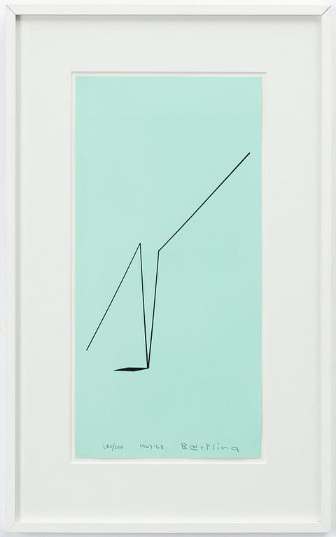 Olle Bærtling, "Xyya". From the suite: "The Angles of Open Form Infinite Space from Cinètisme to Open Form 1949–1968".