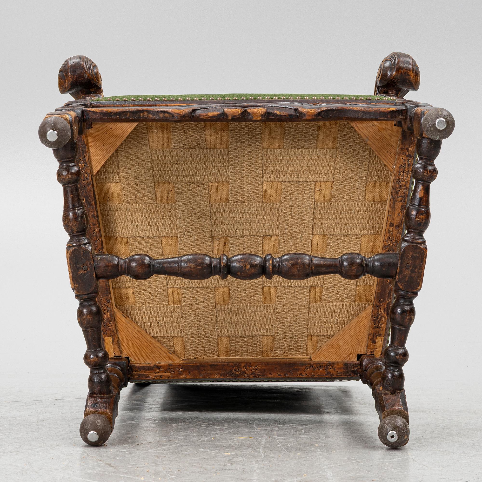 A Baroque armchair, 18th century.