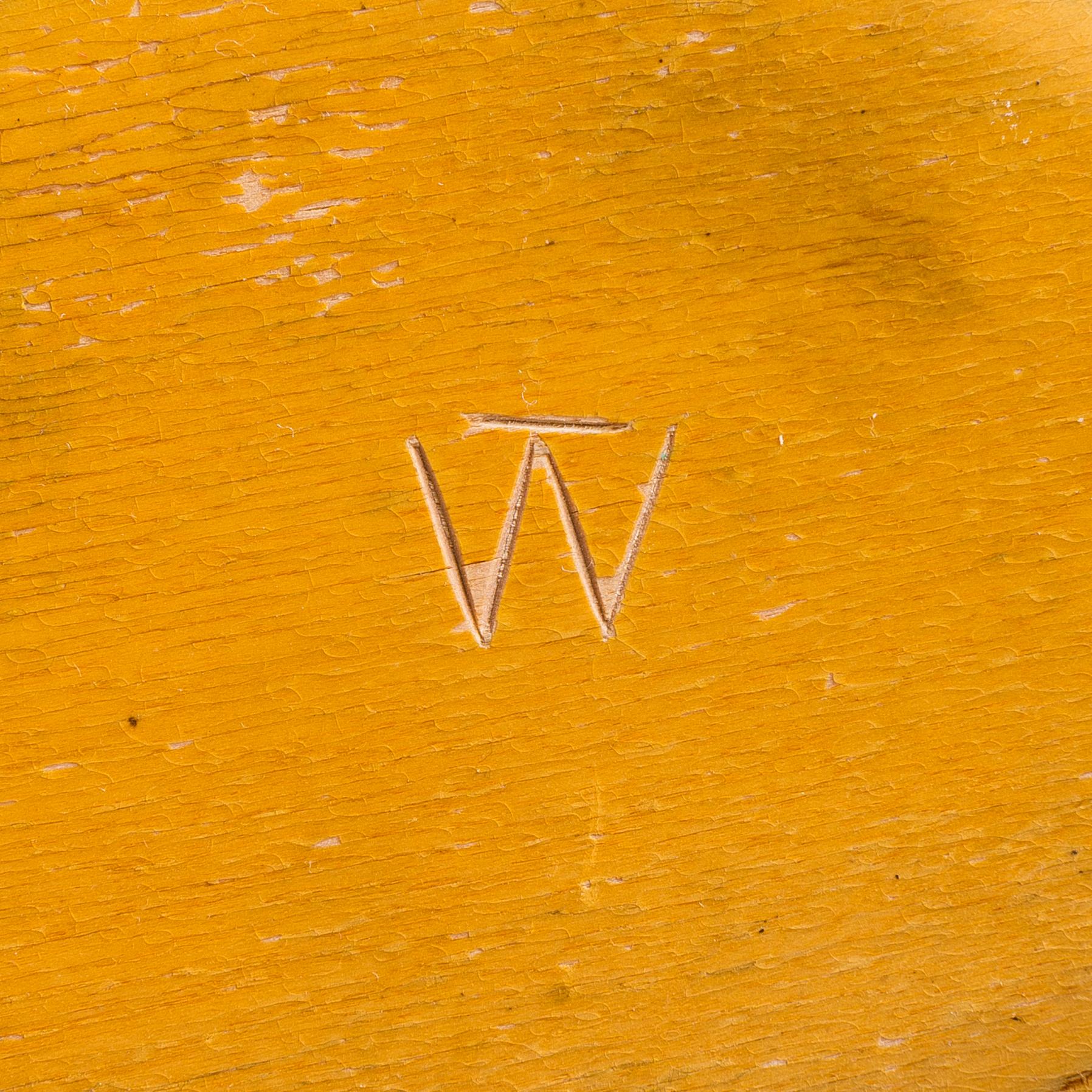 Tapio Wirkkala, a plywood dish, signed TW.