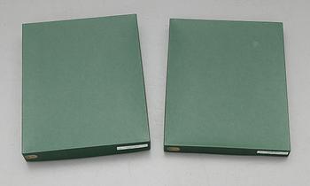 DUKAR, 2 st, linne, No 071, "Etamine", Fingal Irish Linen.