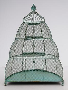 FÅGELBUR, metall, 1900-/2000-tal.