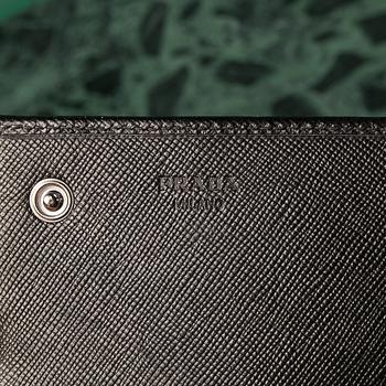 A wallet by Prada.