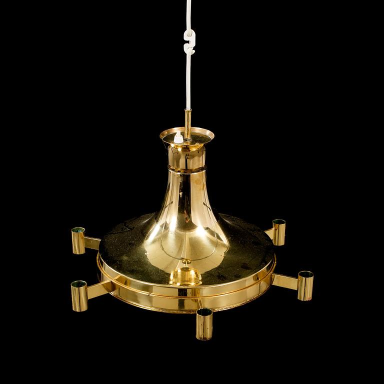 TAKLAMPA, Fagerhults Belysning, 1900-talets andra hälft. Höjd ca 28 cm.