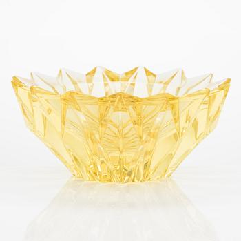 Aimo Okkolin, A 'Water lily' crystal bowl, signed Aimo Okkolin Riihimäen Lasi Oy.