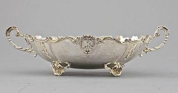 UPPLÄGGNINGSSKÅL, silver, MEMA samt importstämplar, 1900-tal, vikt 650 g.