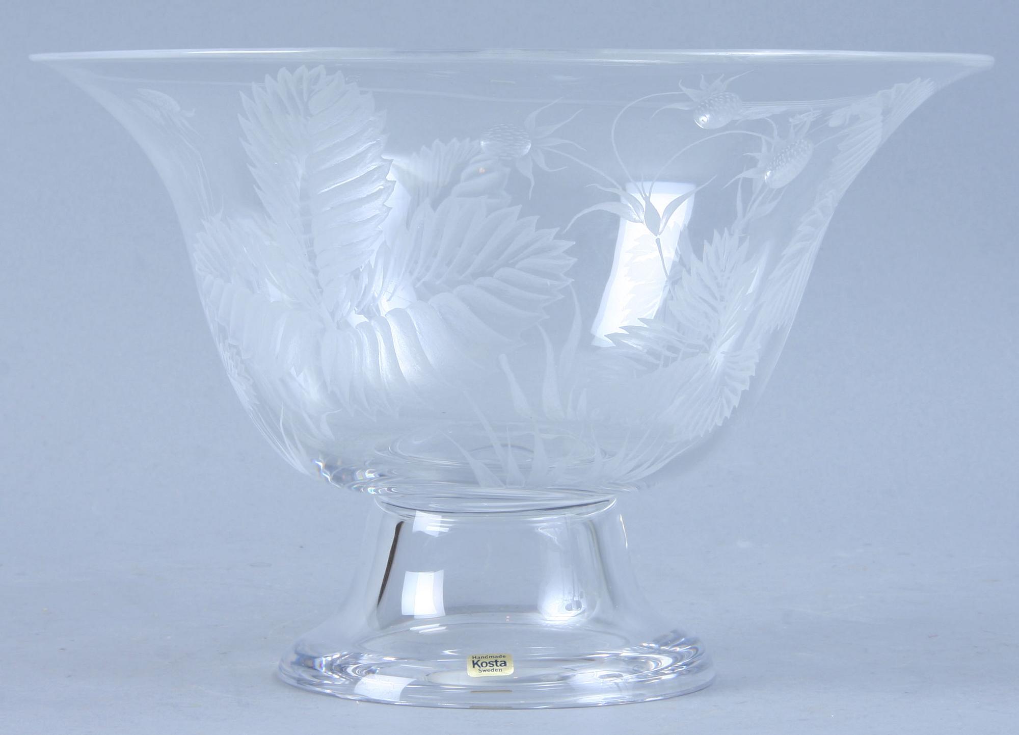 SKÅL, glas, Lisa Bauer, Kosta.