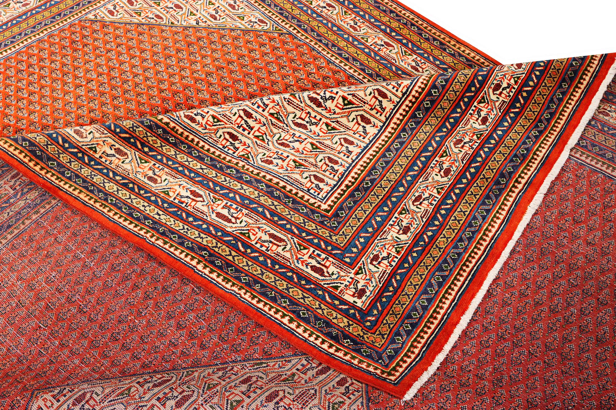 A Boteh Mir carpet, c. 346 x 242 cm.