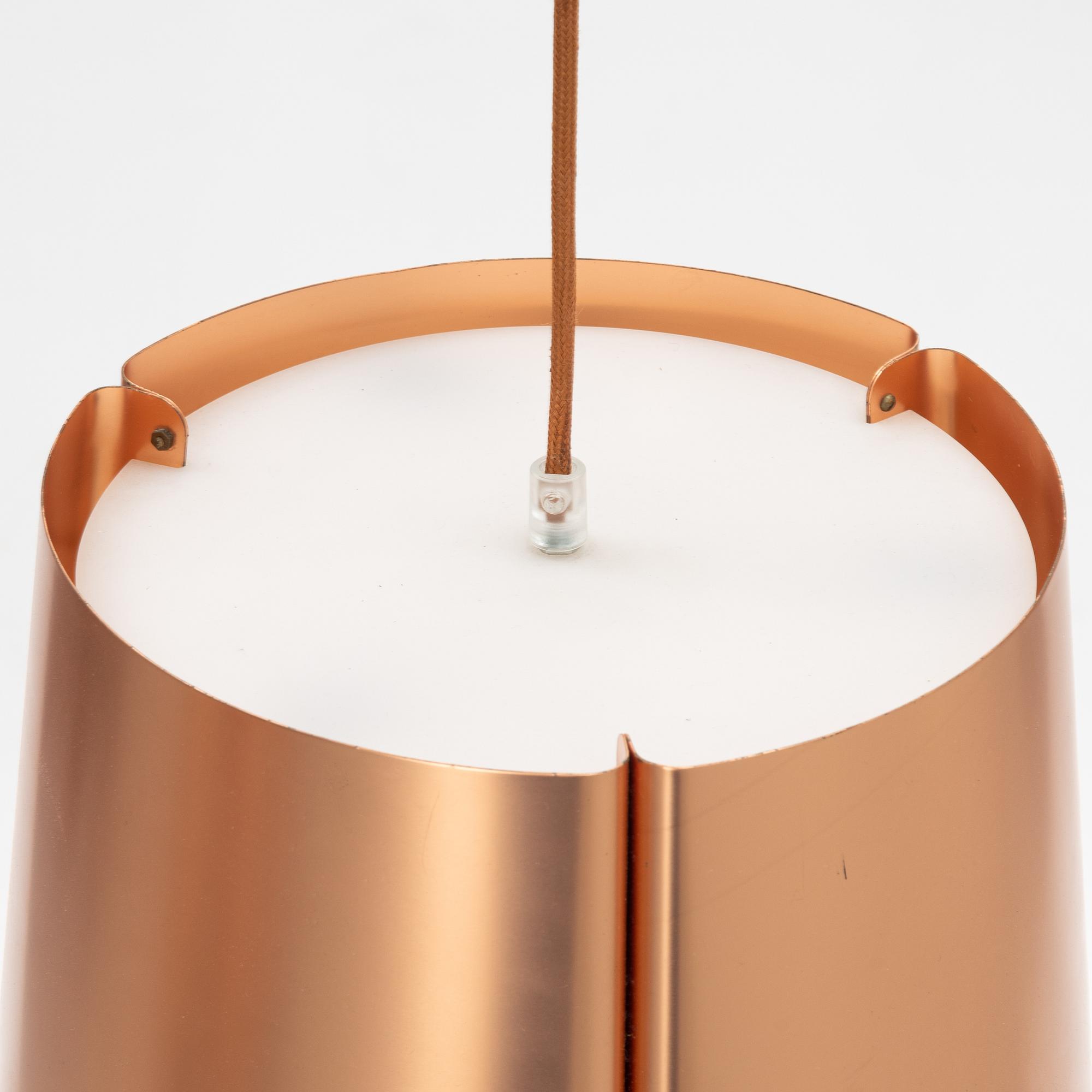 Jonas Lindvall, a model 'W 124 Medium' copper ceiling light, Wästberg.