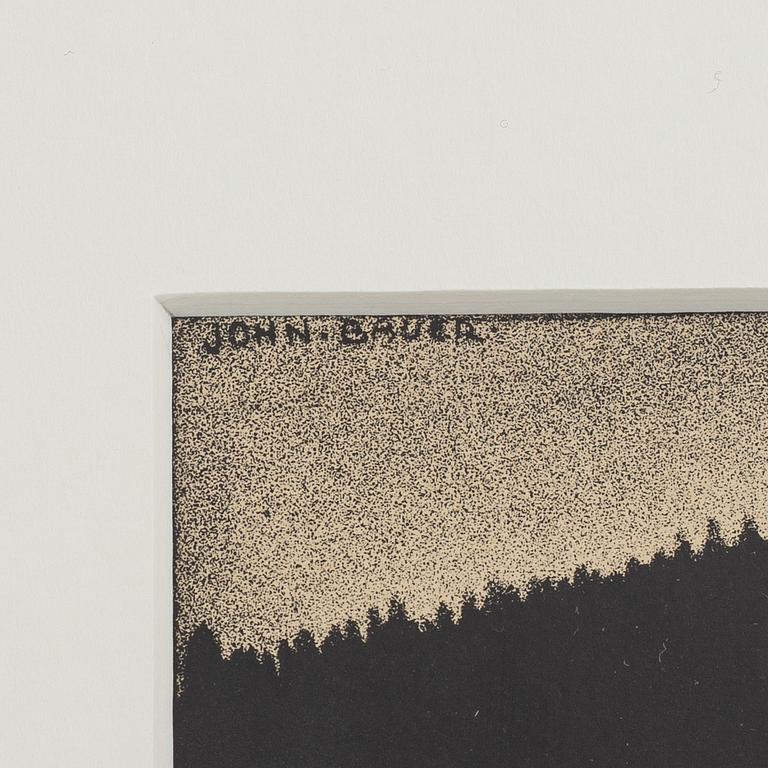 John Bauer, mezzotype, published by, Åhlén & Åkerlunds, Stockholm 1918, bibliophile edition, 166/200.