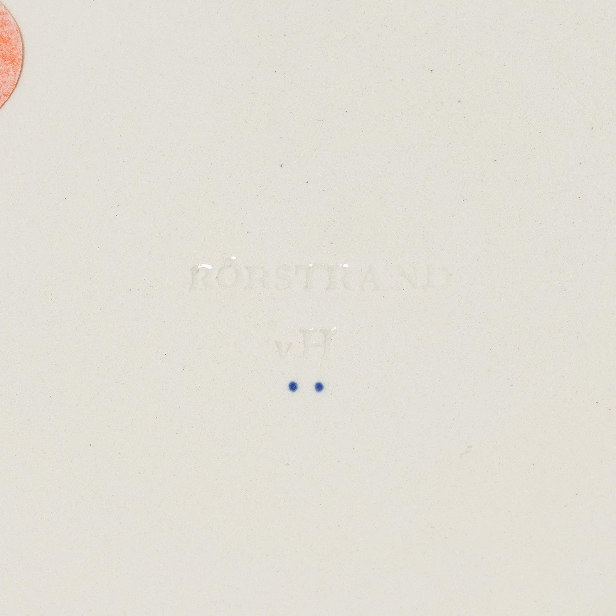 A set of 10 cream ware dessert dishes, Sweden Rörstrand, Empire, 19th century.