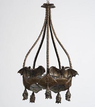 Arvid Böhlmarks Lampfabrik, monumental takkrona, modell "5026", Stockholm, Jugend, 1910-tal.