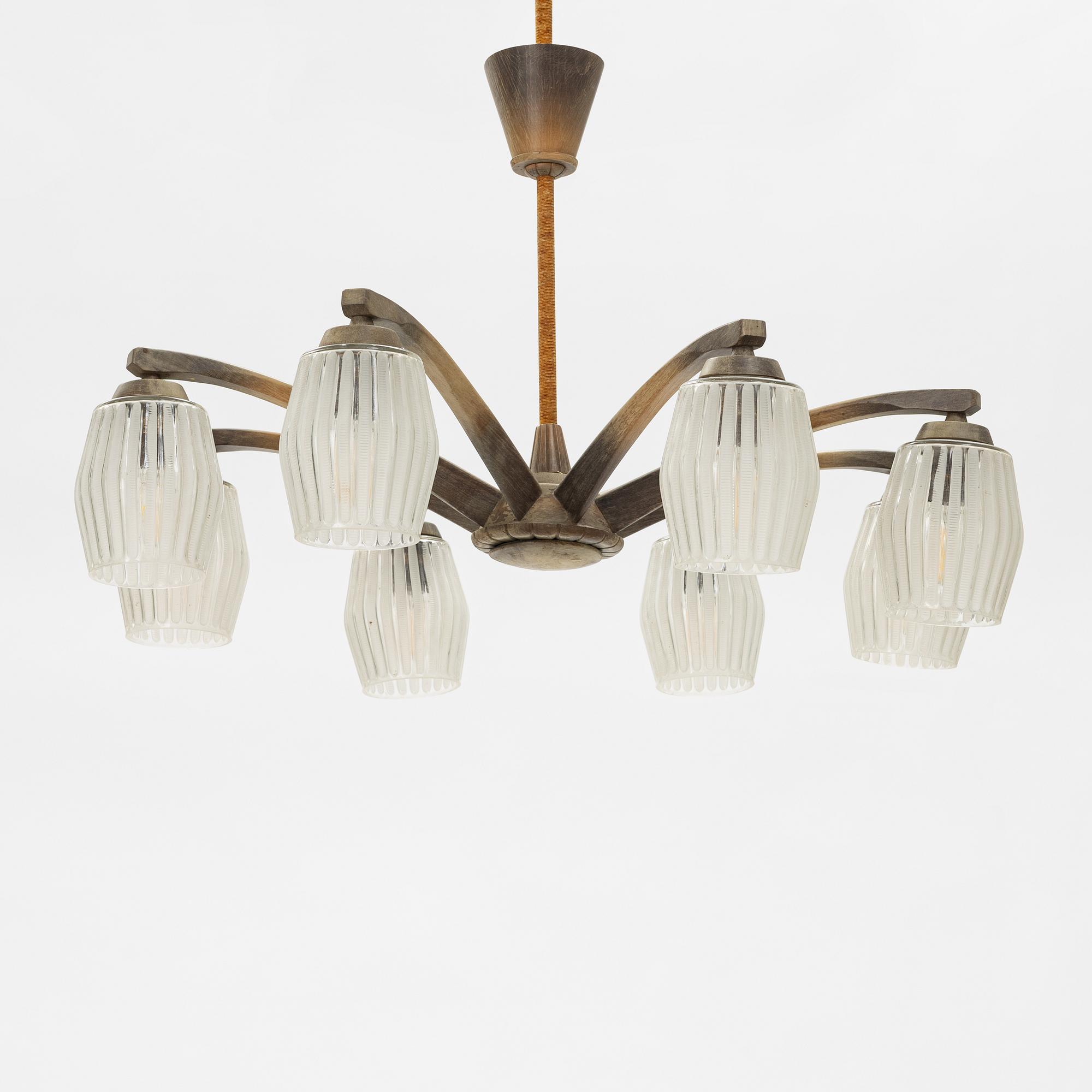 A ceiling lamp from the first half of the 20th century.
