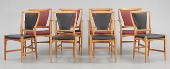 STOLAR samt KARMSTOLAR, 4 + 4, David Rosén, 1950/60-tal.