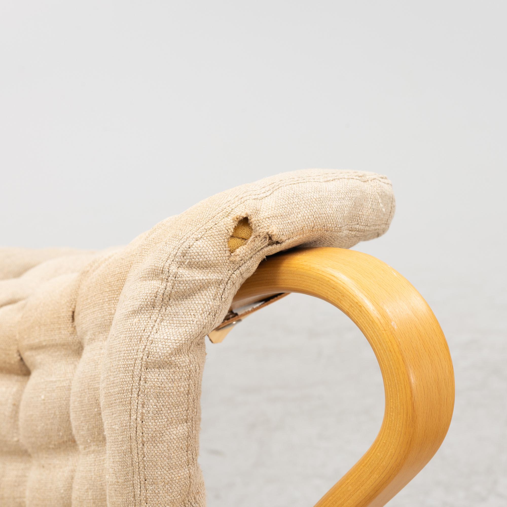 Bruno Mathsson, armchair with footstool, "Pernilla", DUX.