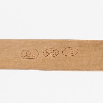 Tapio Wirkkala, riipus, "Puolikuu", 14K kultaa.