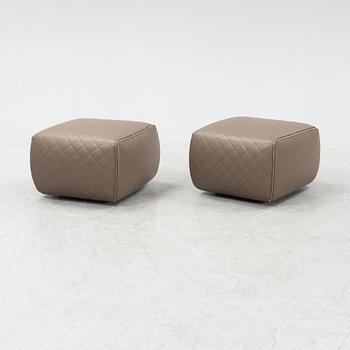 Rodolfo Dordoni, sittpuffar, ett par, "Ashley", Minotti, Italien.