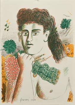 ALEXANDRE FASSIANOS, 2 st, färglitografier, sign o numr 14/40 o 39/40.