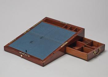 A writing casket, circa 1800.