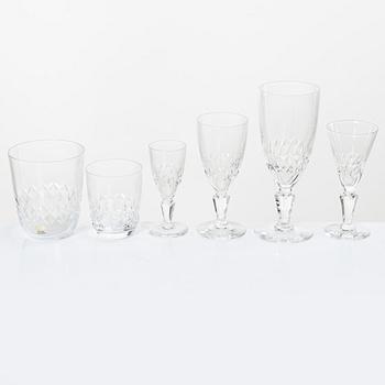 A 67 pieces glass service, "Cecil", Kosta.