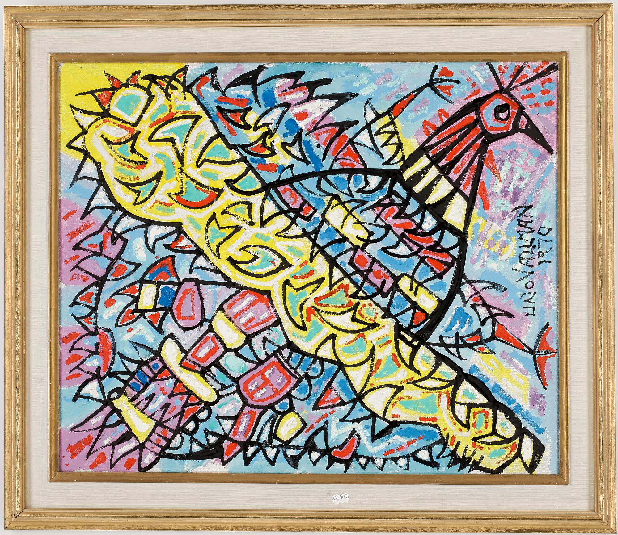 UNO VALLMAN, olja på duk, signerad  och daterad 1970.