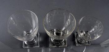 PARTI GLAS, 3+6+17 delar.