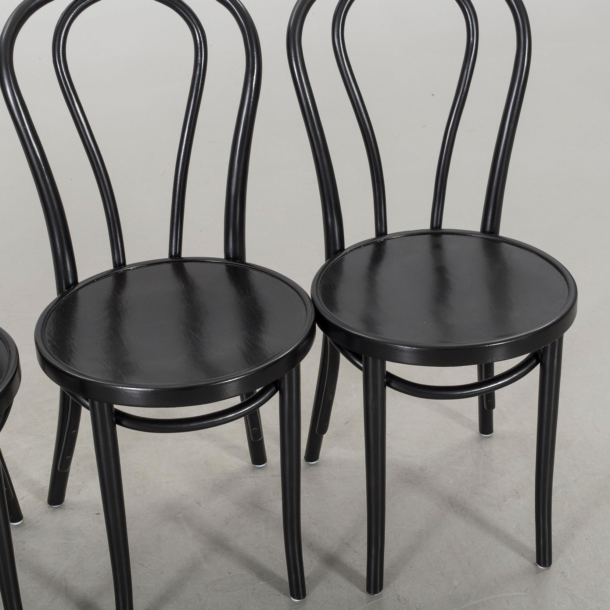 STOLAR - Thonet-stil, 4 st 1900-talets mitt / senare hälft.